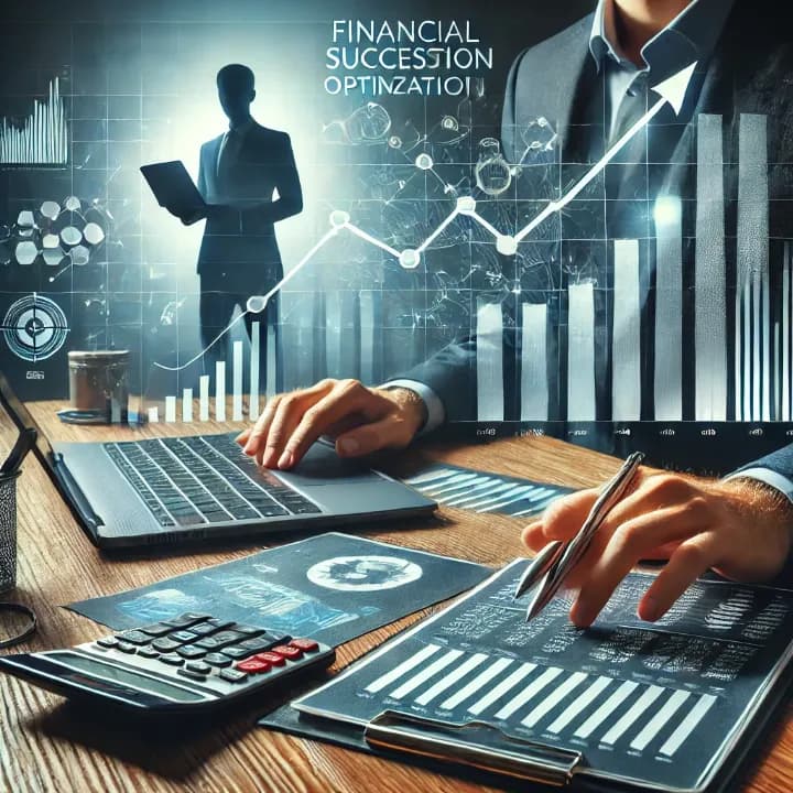 Consultant reviewing financial data Consultant reviewing financial data
